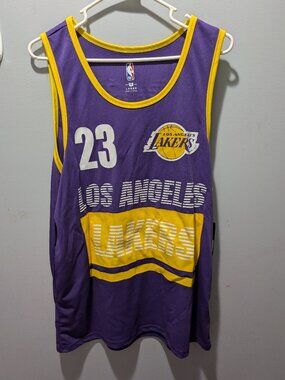 NWT NBA Los Angeles Lakers #23 LeBron James Basketball Jersey - Size Large